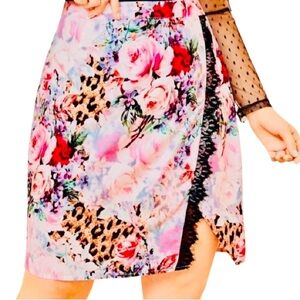 🌟 HOST PICK 🌟 NWT Plus Size Lace Wrap Floral Skirt